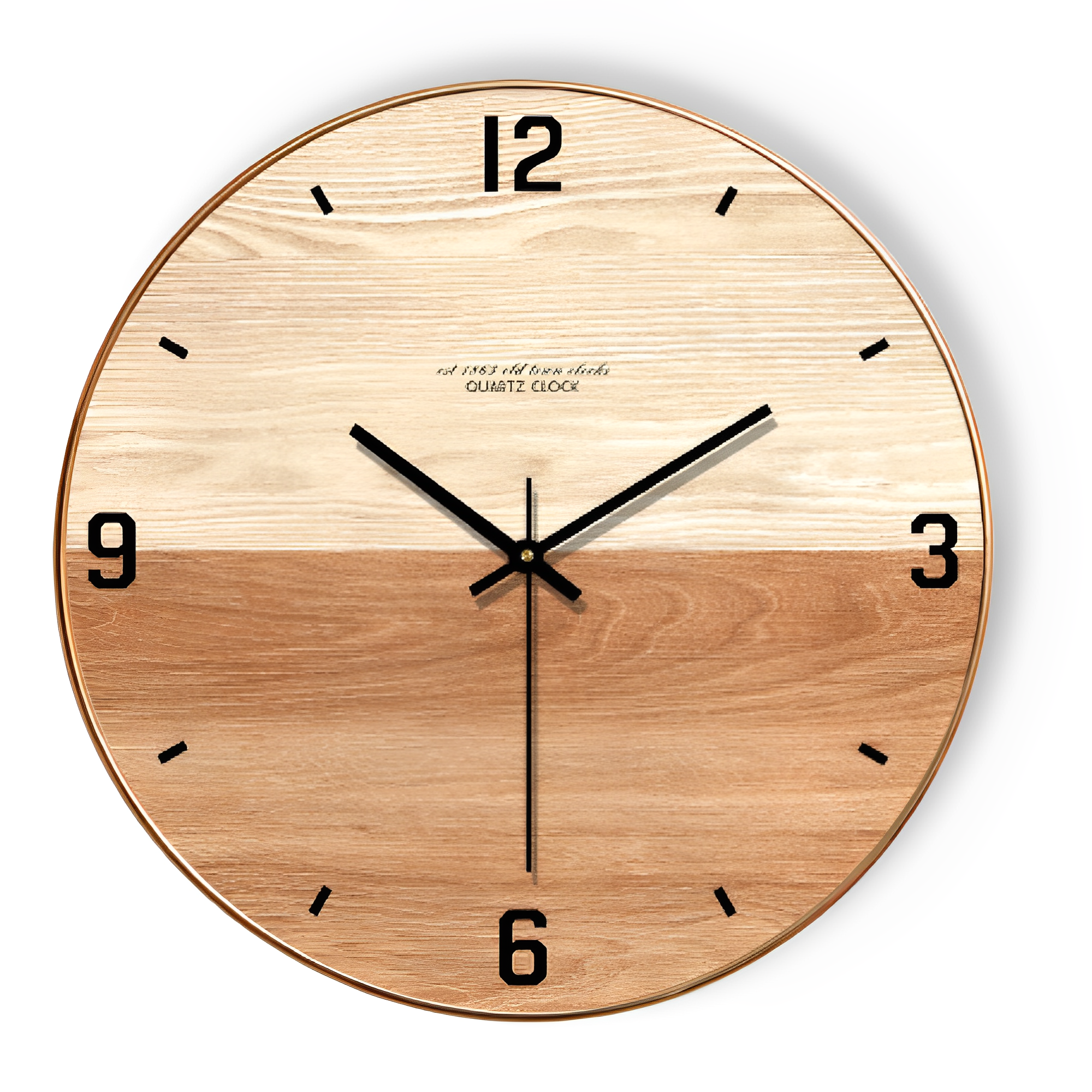 reloj de pared de madera