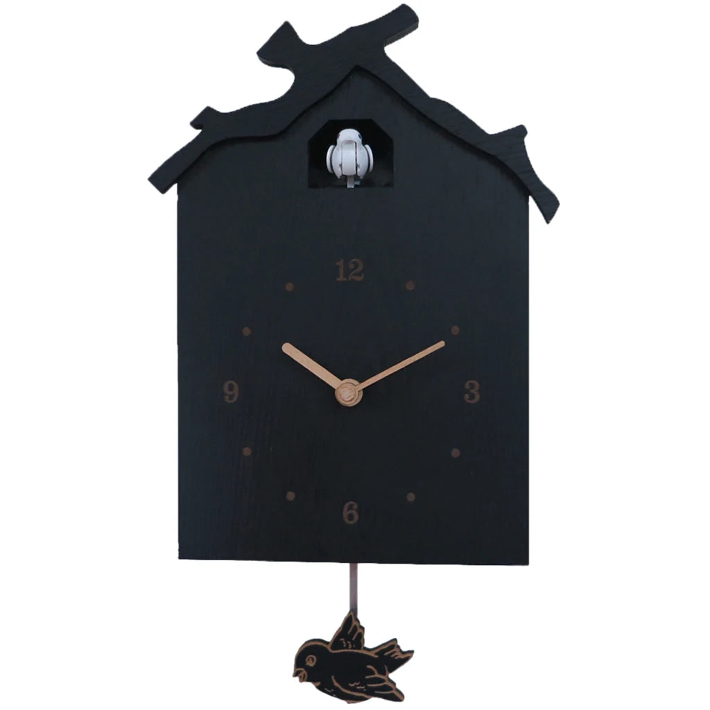 Reloj de cuco moderno negro