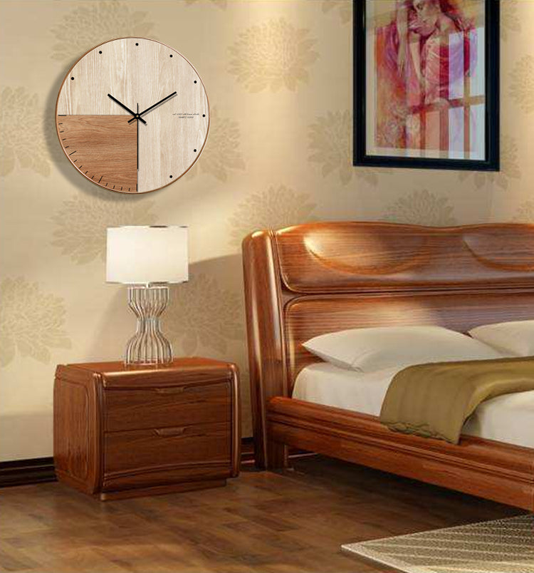 reloj de pared de madera