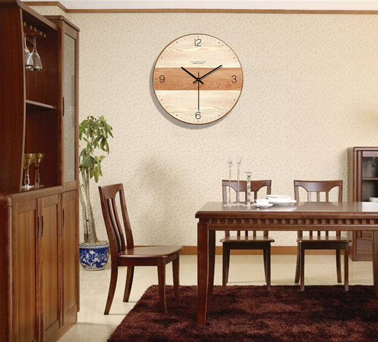 reloj de pared de madera