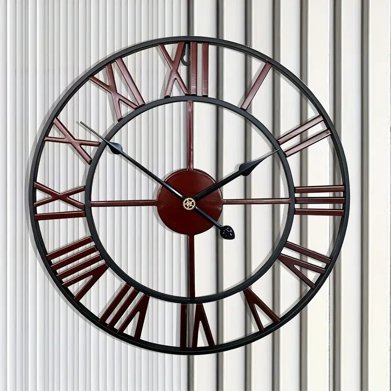 Reloj de pared industrial