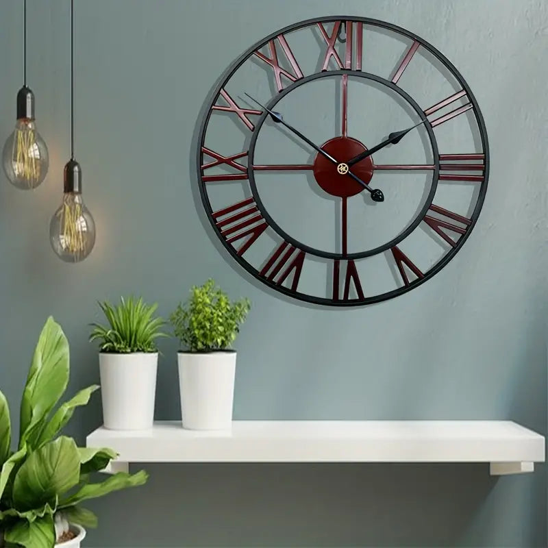 Reloj de pared industrial