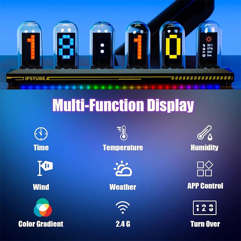 Reloj Nixie RGB personalizable