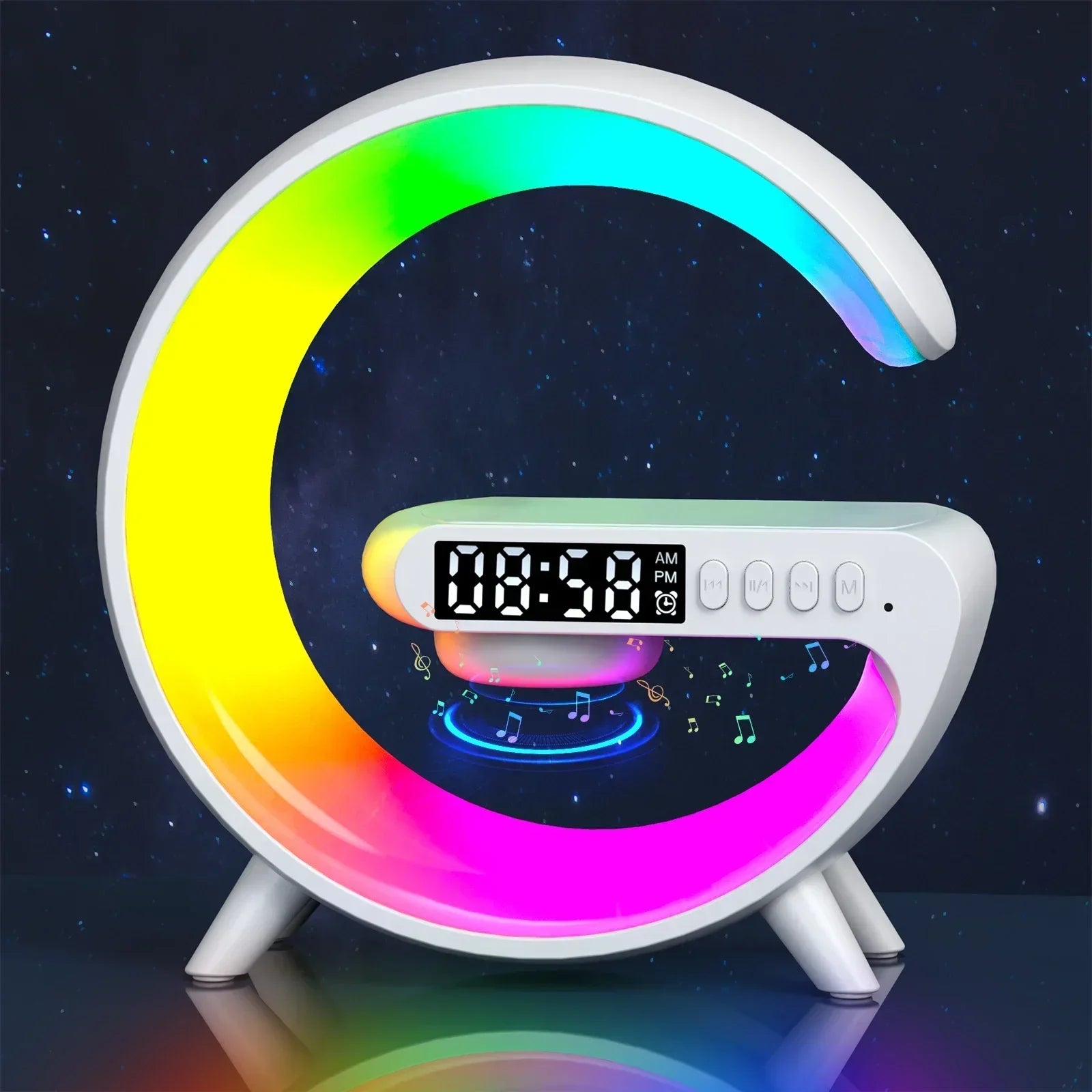 Réveil RGB avec Chargeur Sans Fil