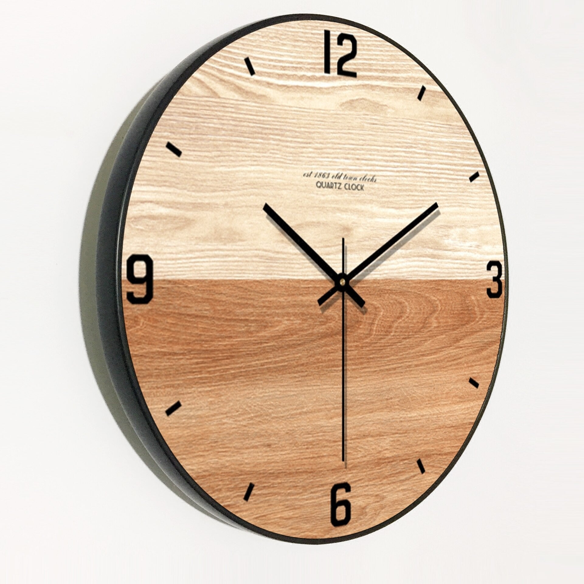 reloj de pared de madera