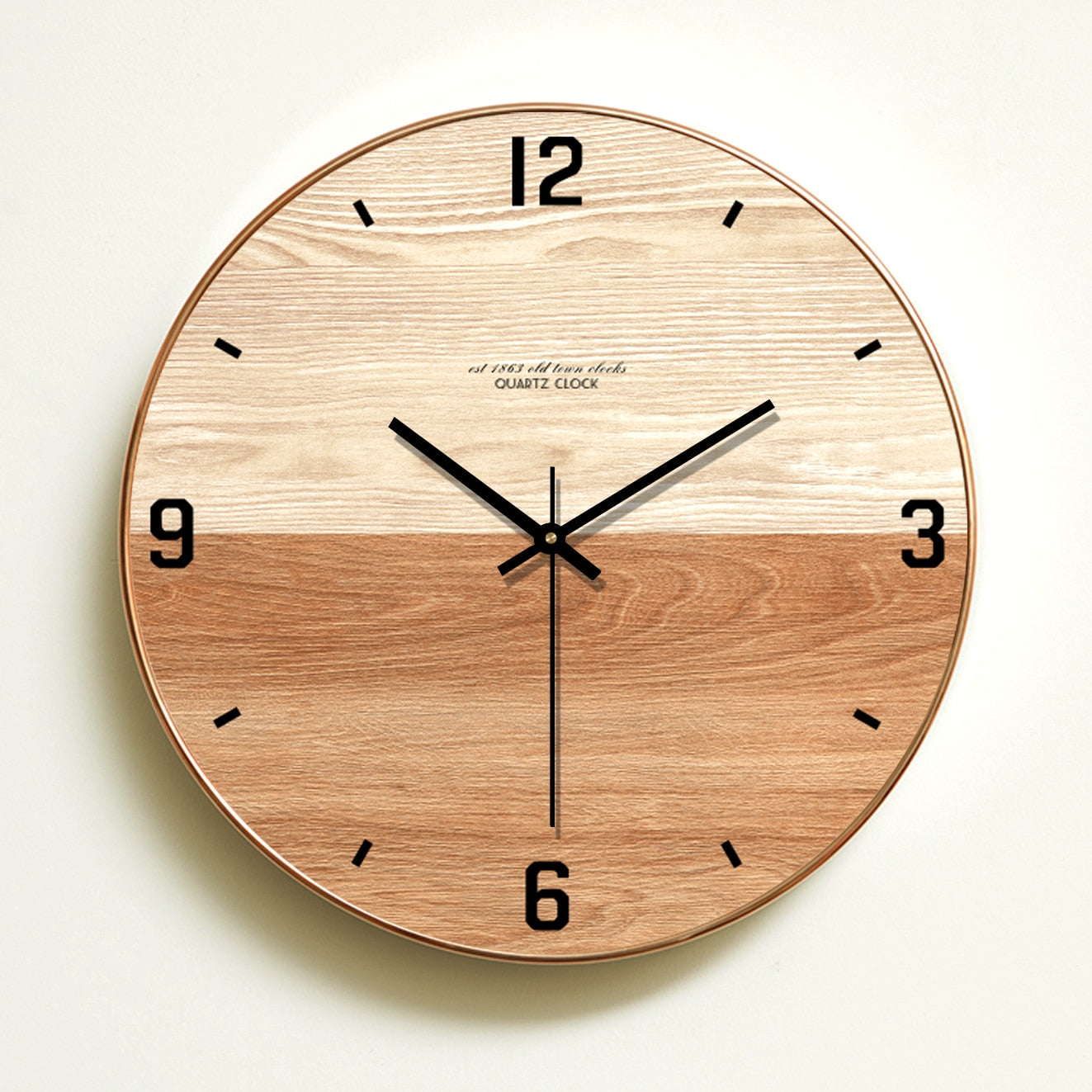 reloj de pared de madera